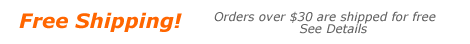 Orders over $30 ship free
